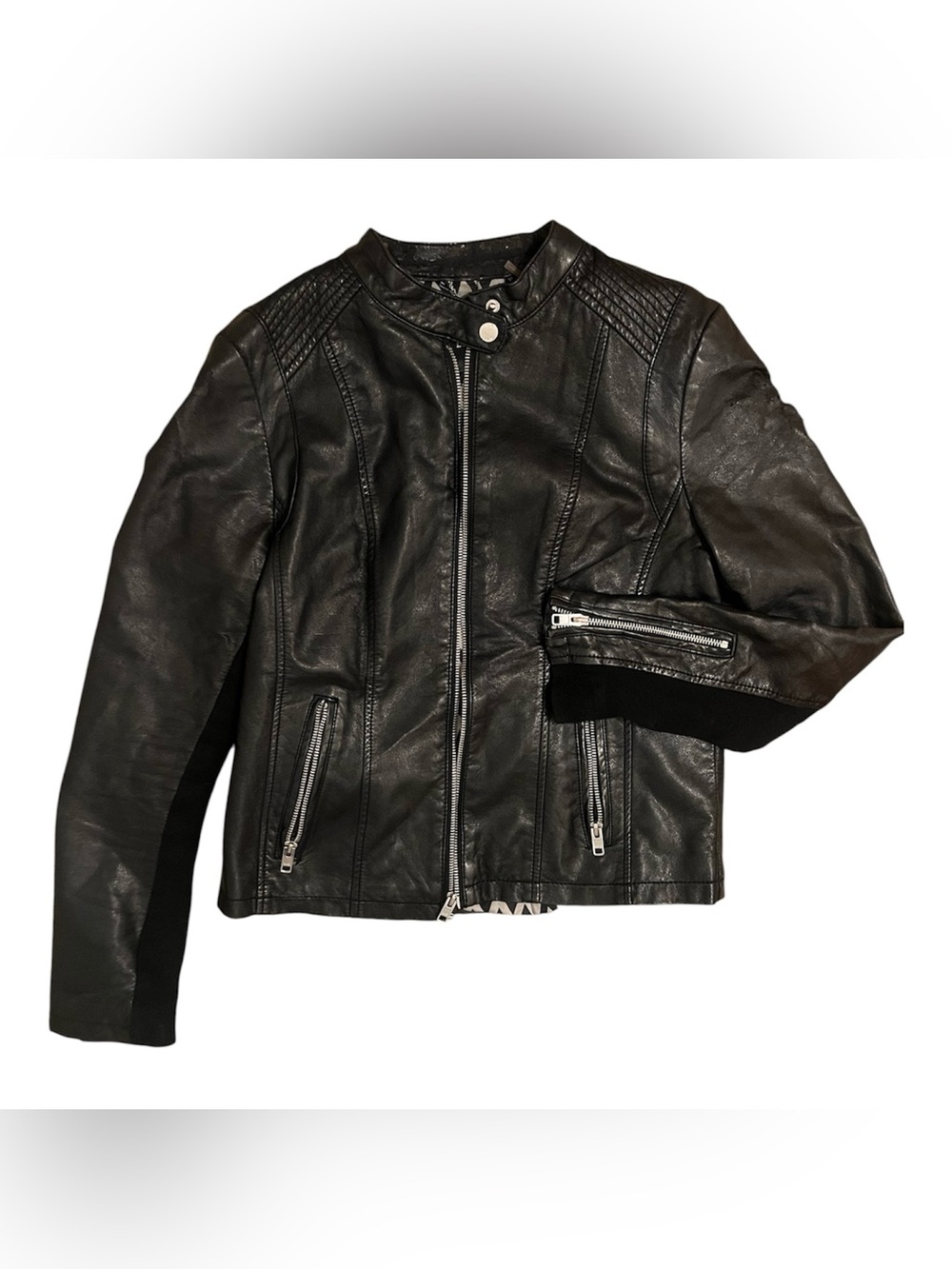 2 Women’s fake leather jackets - for projects